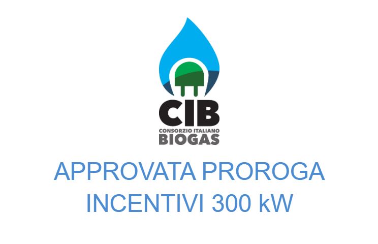 Approvata proroga incentivi 300 kWe